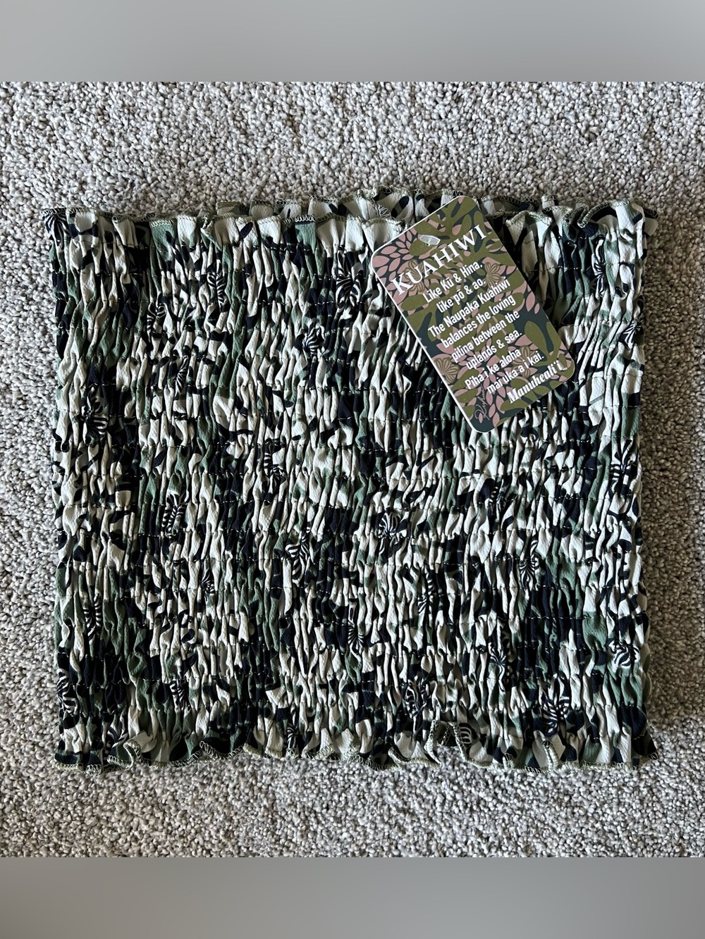 MANUHEALII Nina Top in Uliuli Print
